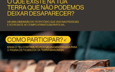 O que existe na tua terra que não podemos deixar desaparecer?